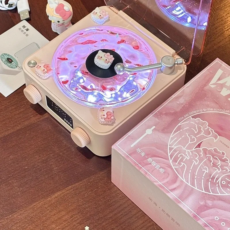 Bluetooth-динамик Sanrio Hello Kitty со встроенным белым шумом милый похваакцент детская