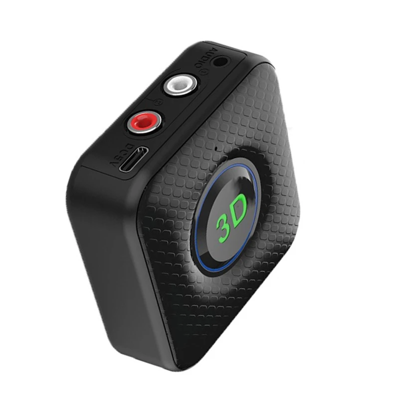 

Bluetooth 5,1 приемник передатчик 3D стерео AUX 3,5 мм разъем адаптер с микрофоном для ТВ ПК автомобильный динамик