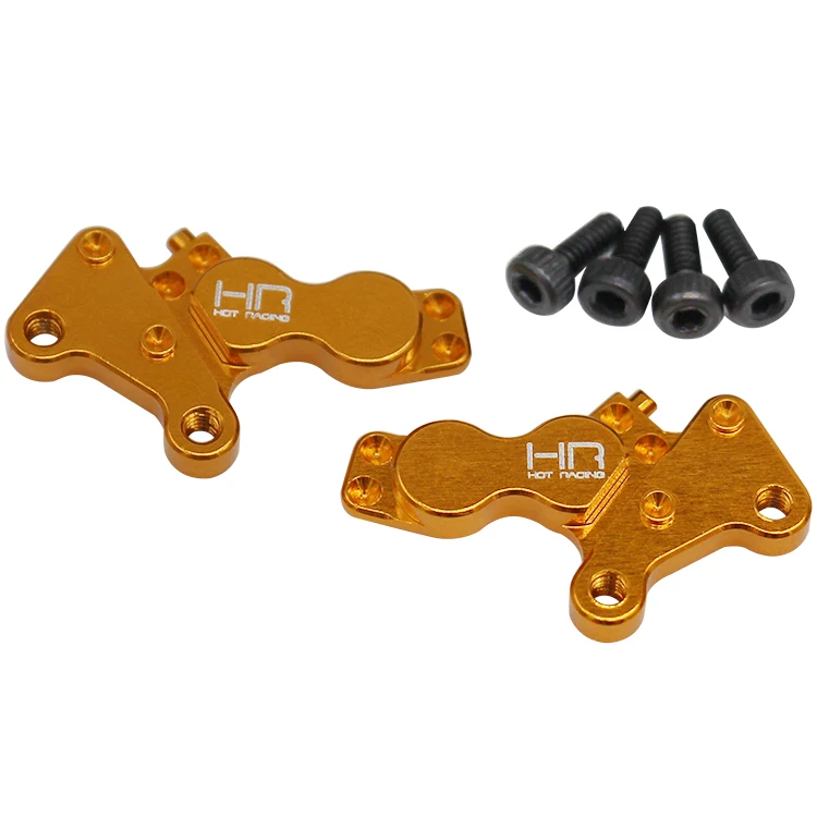 

Hot Racing Optional Aluminum Gold Brake Caliper for 1/8 Kyosho motorcycles