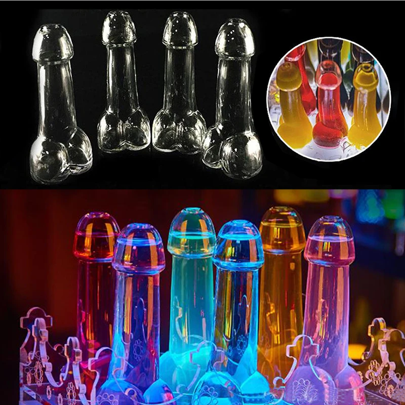 

Transparent Creative Wine Glass Genital Cup Juice Martini Cocktail Glasses Bar Decoration Universal Cup Party Night Drinkware
