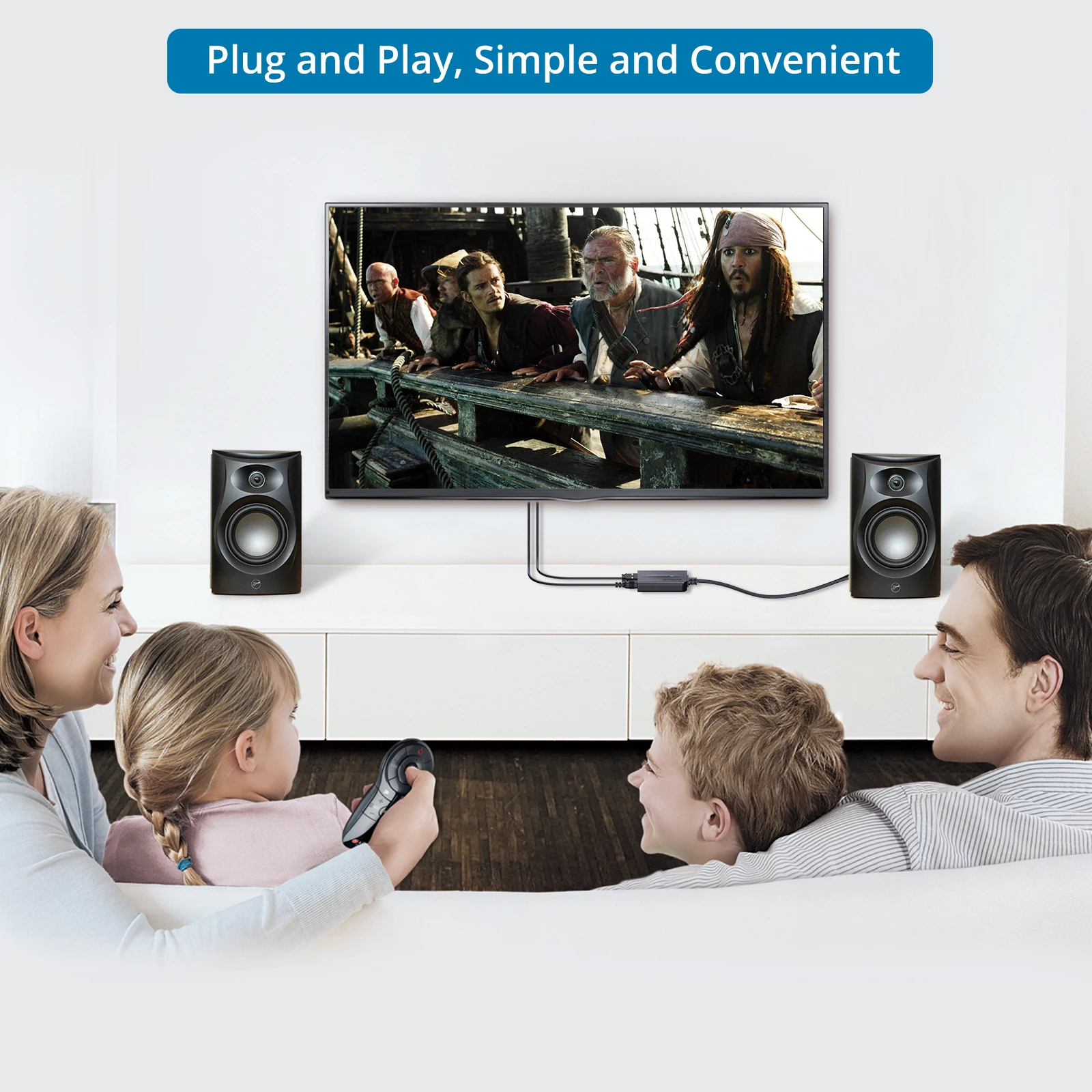 Конвертер AUTOUTLET 192 кГц 24 бит DAC оптический SPDIF Toslink в RCA аналоговый аудио адаптер