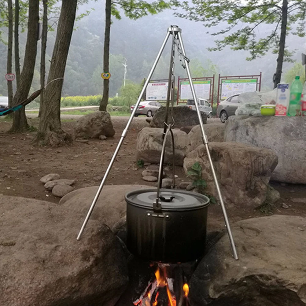 

High Quality Campfire Tripod Aluminum Alloy Disassembly-free Telescopic