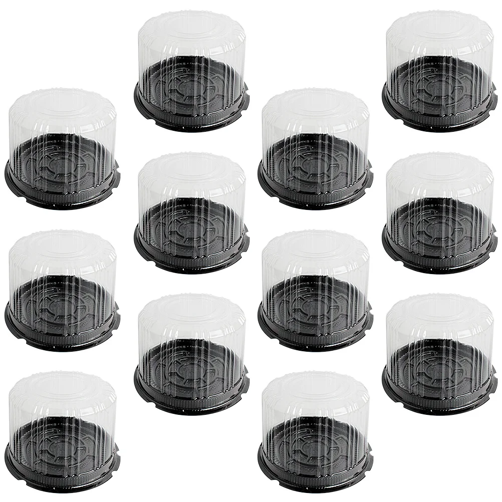 

Plastic Cake Box Transparent Holder Dessert Packing Box​​​​​​​ Mousse Round Dome