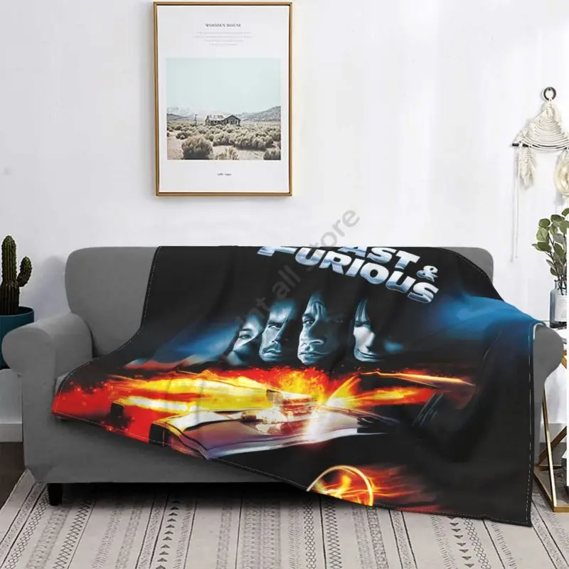 

Fast and Furious Multifunctional Warm Flannel Blanket Bed Sofa Personalized Super Soft Thermal Bedspread