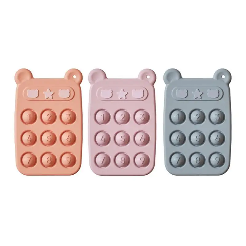 

Molar Period Teether Cartoon Mobile Phone Shape Soft Puzzle No Deformation Early Education Silica Gel Taste Toy Teething Stick