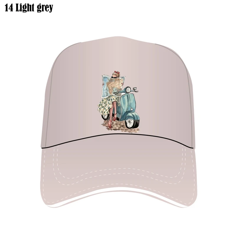 

Women Mesh Travel Style Trend Printing Fashion Female Flat Brim Bill Hat Bill Hats Cartoon Caps Print Ladies Graphic Bill Hats