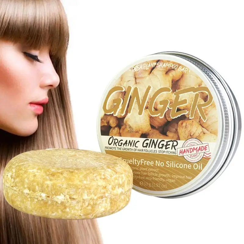Ginger Regrowth Shampoo Bar Nourishing Shampoo And Conditioner Bar Anti Itching Strengthens Hair Hair Loss Shampoo For Men