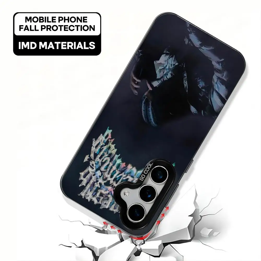 Рэперский чехол для телефона Aubrey A-Drake IMD цветной серебристый подходит amsung Galaxy S24 S23