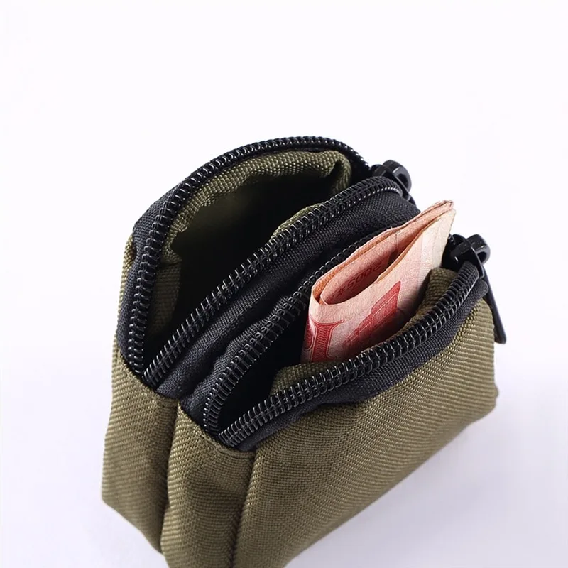 

Ultralight Outdoor Bag Tactical Mini Purse Men's Coin Purse Zipper Coin Wallet Key Holder Small Money Bag Military Bag Wallet