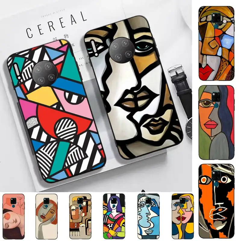 

Picasso abstract Art painting Phone Case for Huawei Mate 20 10 9 40 30 lite pro X Nova 2 3i 7se