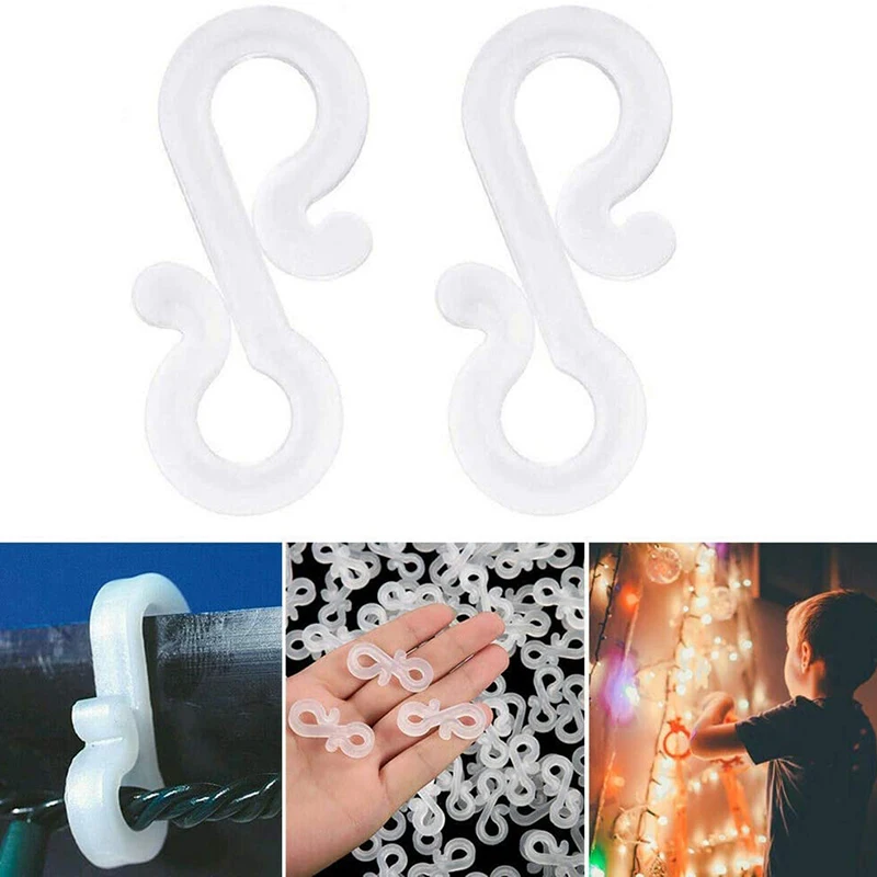 115 шт. уличные мини-крючки для желобов вешалки с S-зажимами на Рождество сосулька