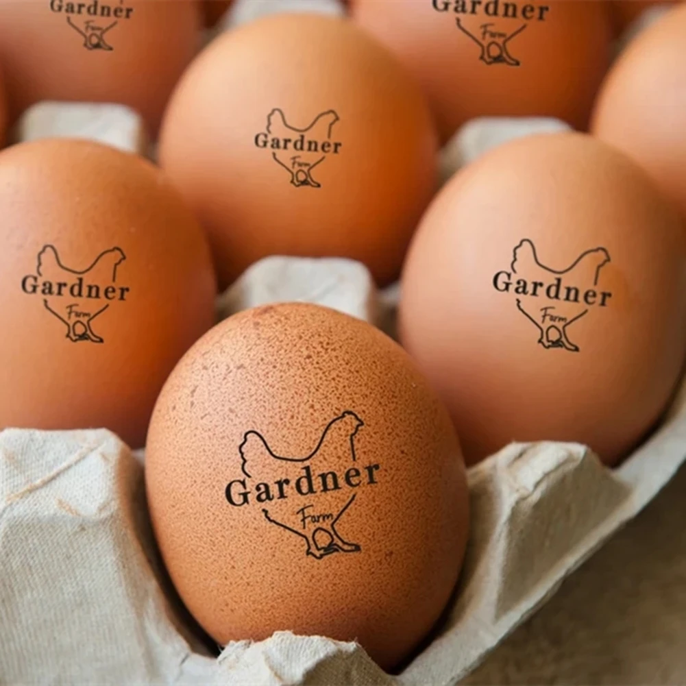

Egg Stamp Custom Wooden Stamp Seal Farm Chicken Supermarket Eggs Stamper Egg Labels Stamp Personalized Logo Free Customization