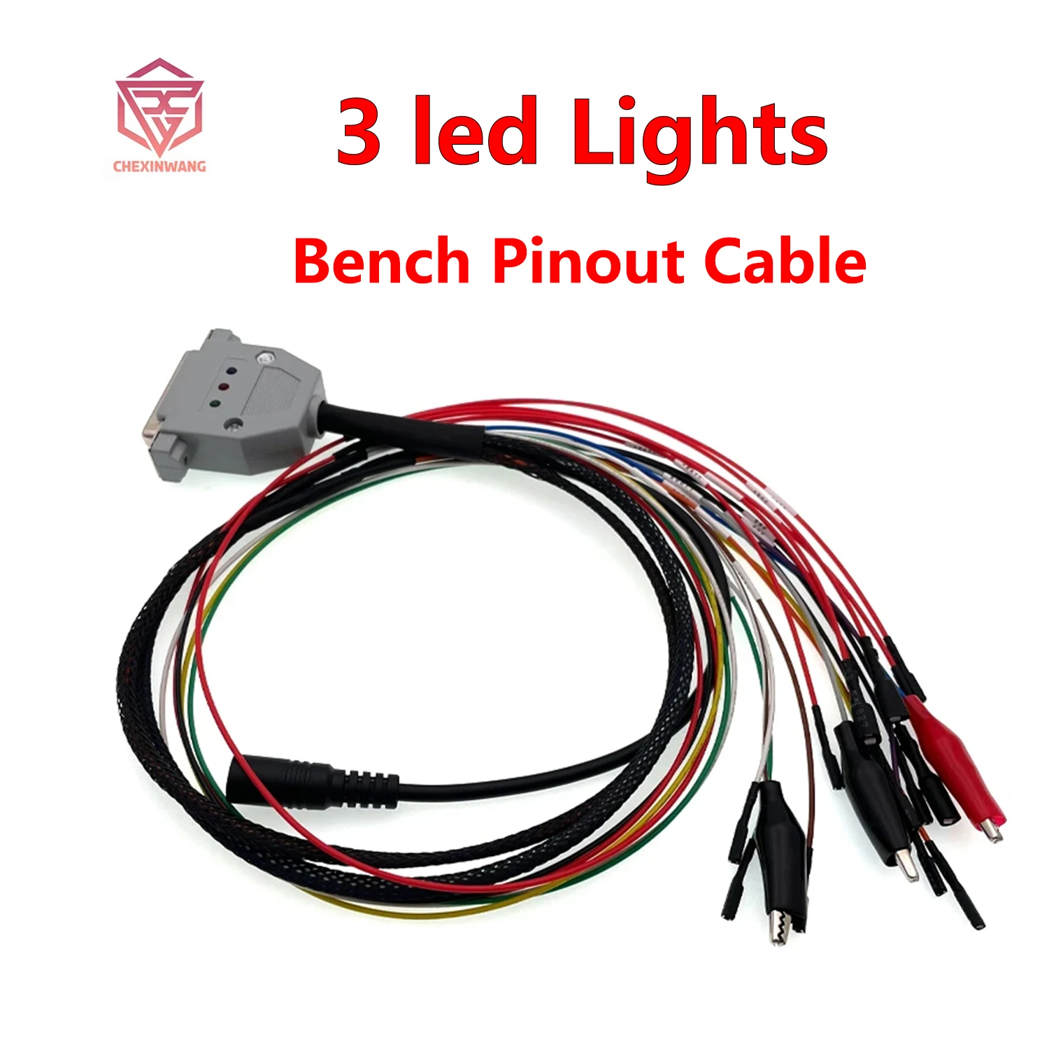 

Old Bench Pinout Cable For ITCARDIAG Sm2 Pro Pro+ j2534 VCI With 3LED Lights DB25 Cable Read&Write ECU BATT VCC CAN KLINE