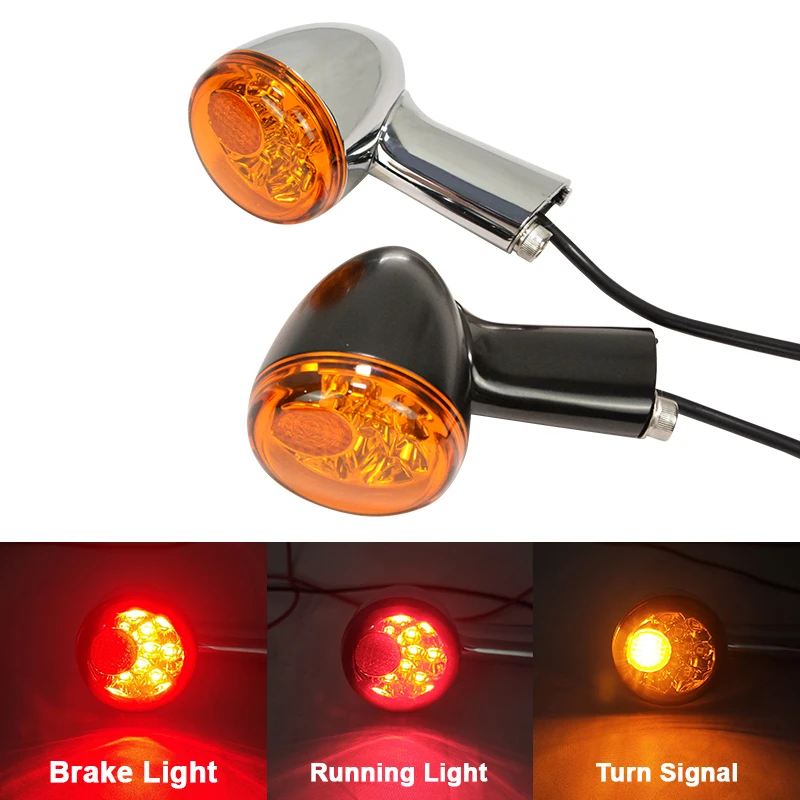 2 шт. светодиодные указатели поворота для мотоцикла мигалка Harley Sportster XL883 XL1200 1992-2020