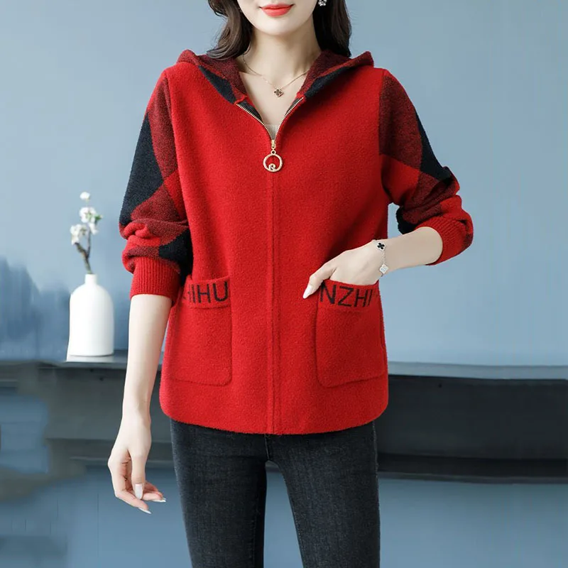 Куртка женская короткая с капюшоном модный Повседневный Кардиган в Корейском