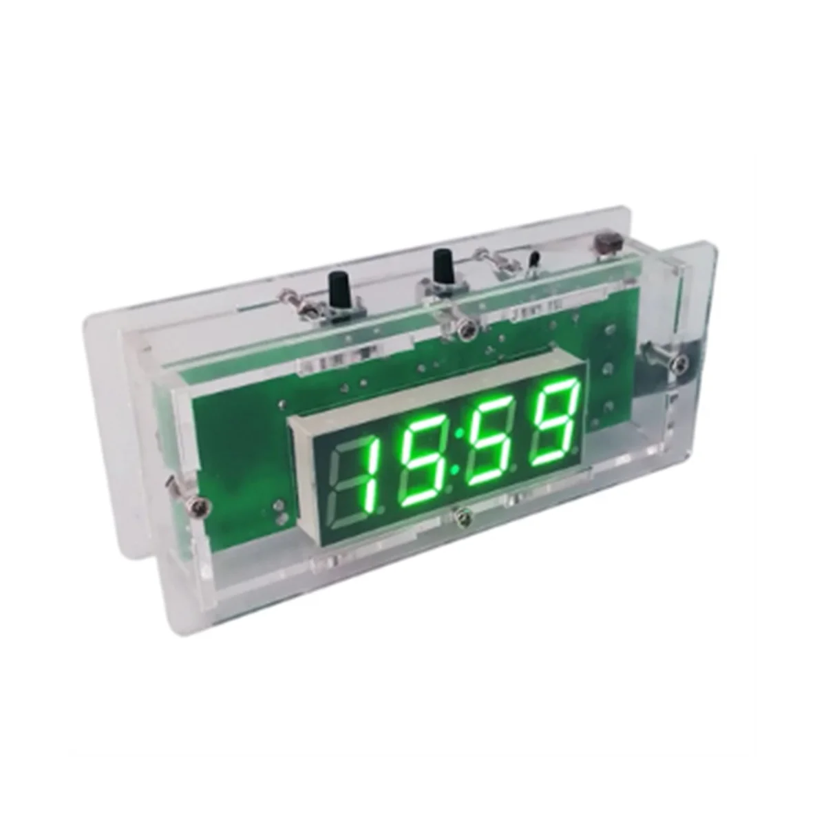 

Цифровые электронные часы, комплект для самостоятельной сборки, дисплей температуры/времени, будильник, 0,56 дюйма, 4 бит, DC 5 В, паяльный компл...