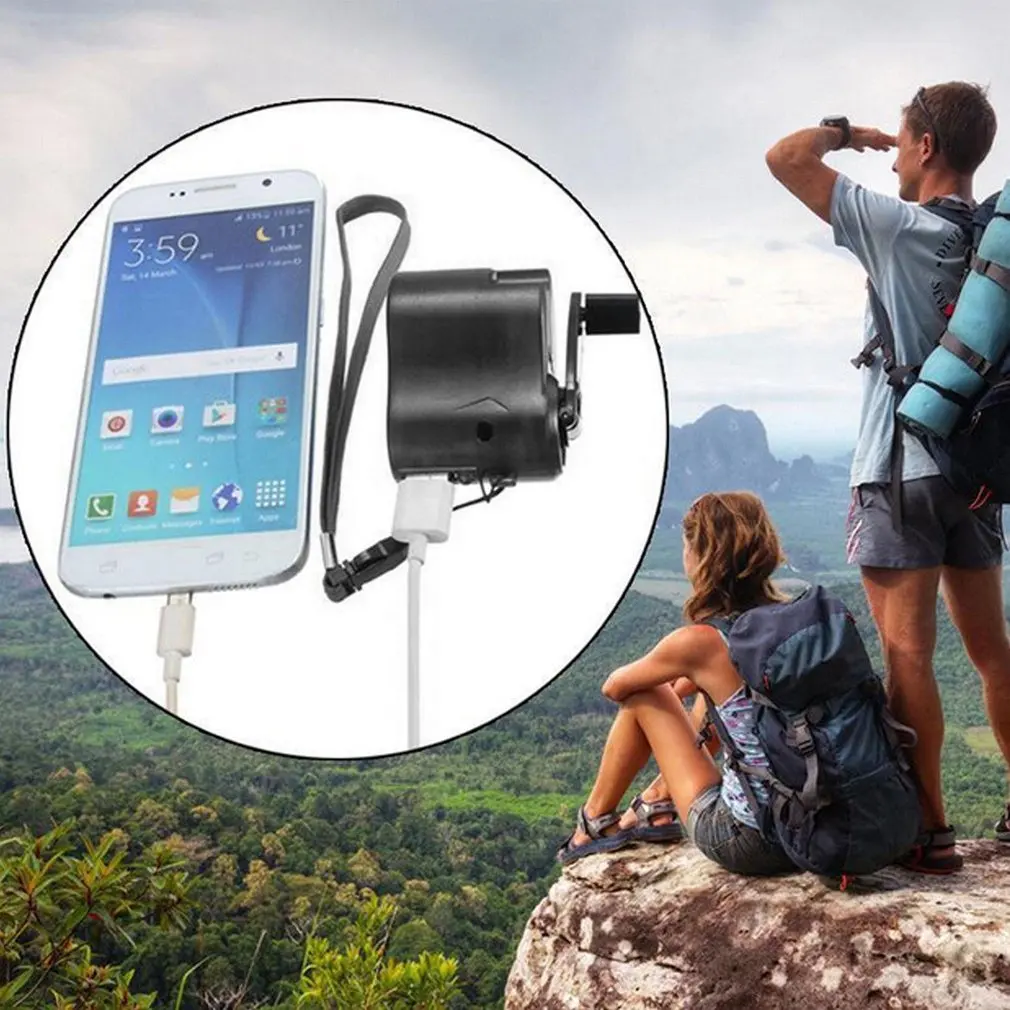 usb emergency manual charger,hand crank emergency charger,suitable for various models of mobile phone usb light usb fan free global sh
