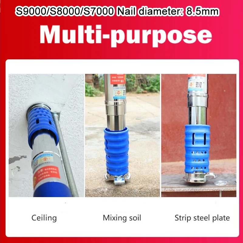 S8000/S9000 Integrated Ceiling Decoration Tool Silencer Nail Gun Manual Steel Concrete Nails Wire Slotting DeviceTools |