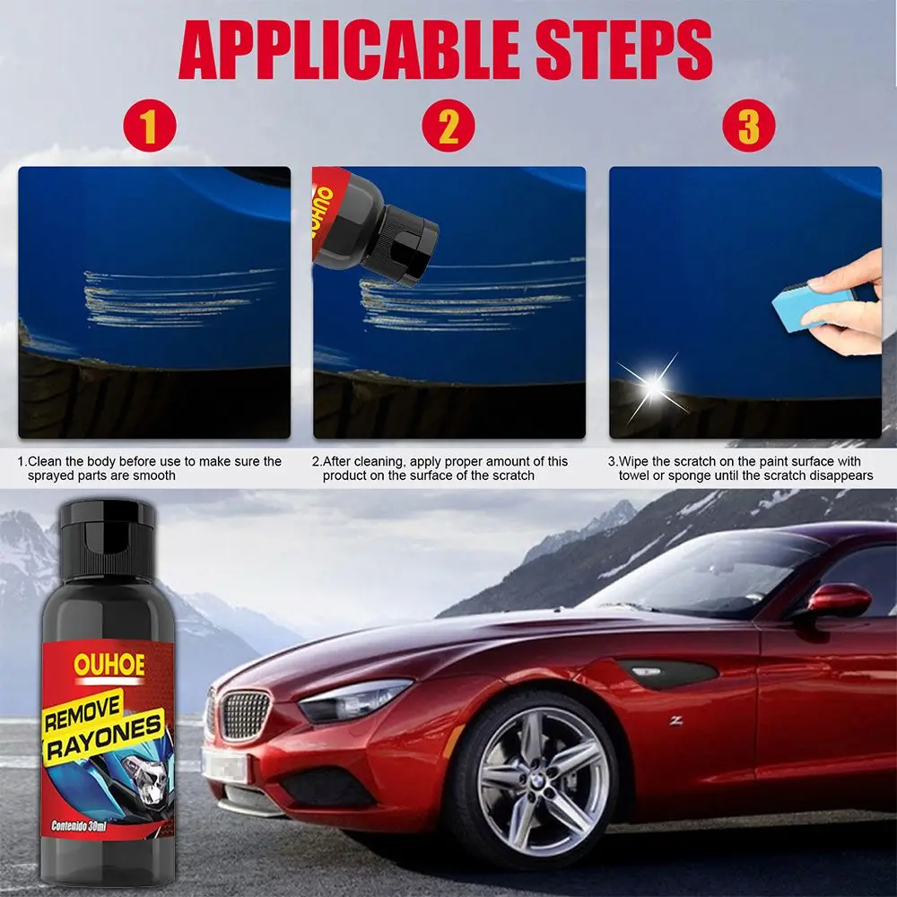 Универсальное средство для удаления царапин и воска 30 мл | Спорт развлечения