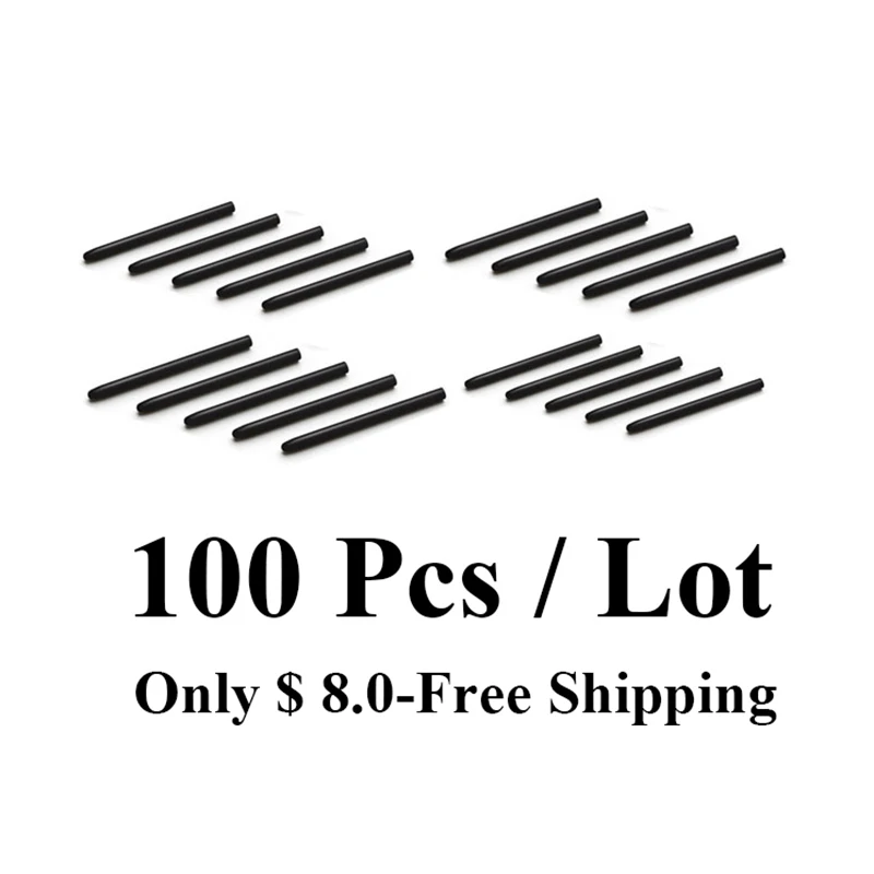 100 шт/лот сменные наконечники для ручек Wacom (LP-170-0K, LP-180-0K, LP-190-2K, LP-1100-4K, KP-501E)_ бамбуковые ручки, Cintiq ручки