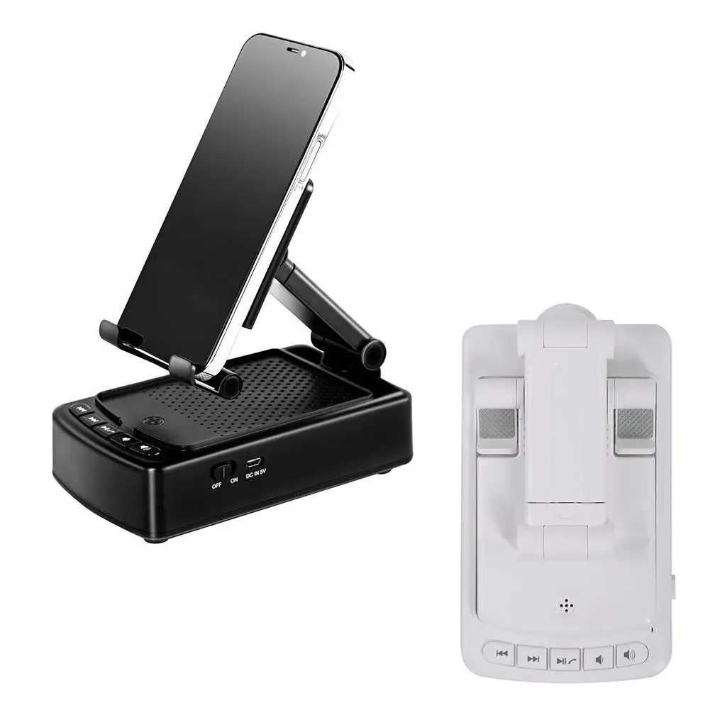 

Подставка для сотового телефона с беспроводным Bluetooth-совместимым динамиком, телескопический планшет, держатель для домашнего аудио