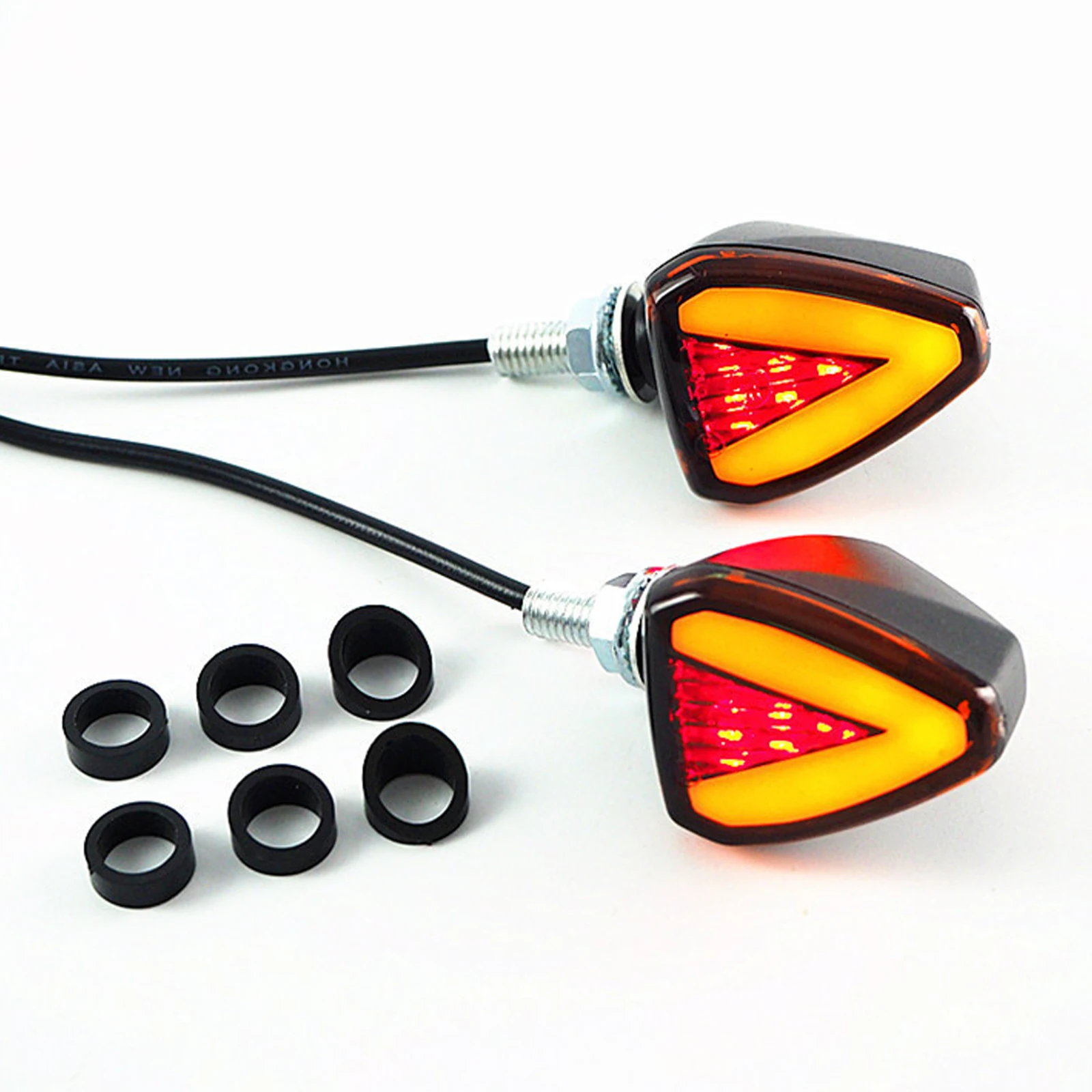 

Светодиодный треугольный сигнал поворота для мотоцикла, сигнал для модификации электрического мотоцикла с Стоп светильник сигналом