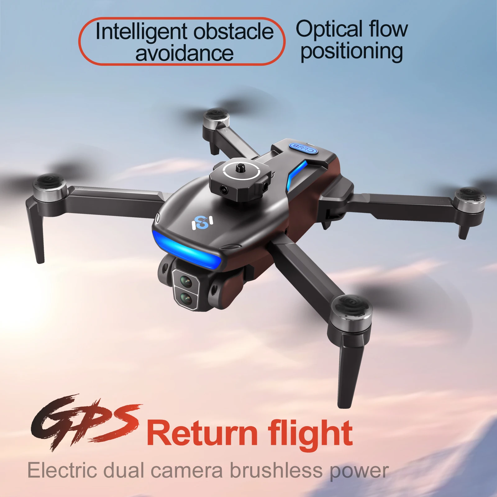 Дрон S181 8K с GPS Профессиональный FPV камерой 4k HD для аэрофотосъемки обхода