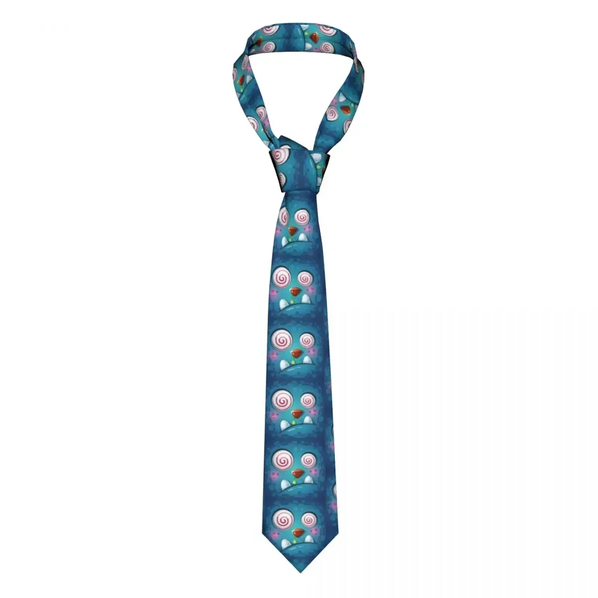 

Cute And Crazy Cartoon Monster Character Necktie Unisex Polyester 8 cm Neck Tie for Mens Casual Daily Wear Cravat Cosplay Props