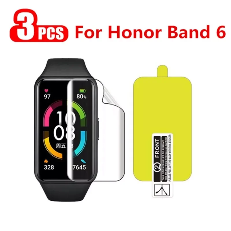 

Защитная пленка для Huawei Honor Band 6, мягкая прозрачная пленка для honor band 6, не стекло, 3 шт.