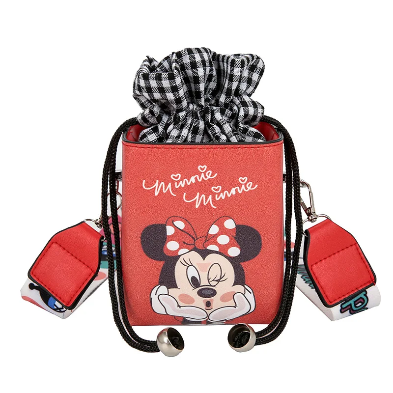

Disney Minnie Women Hand Bag Cartoon Shoulder Messenger Bag Pu Mickey Mouse Handbag Candy Coin Bag Shopping