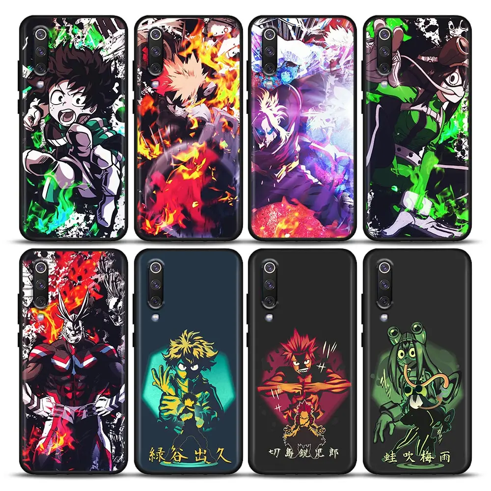 

My Hero Academia Anime Cartoon Phone Case For Xiaomi Mi A2 8 9 SE 9T 10 10T 10S CC9 E Note 10 Lite Pro 5G Redmi Cover Funda Capa