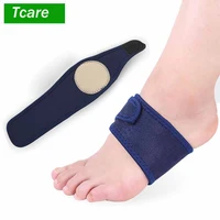 tcare 1pair breathable elastic silica gel high arch orthotics bandage heel foot pain relief plantar fasciitis orthopedic insoles