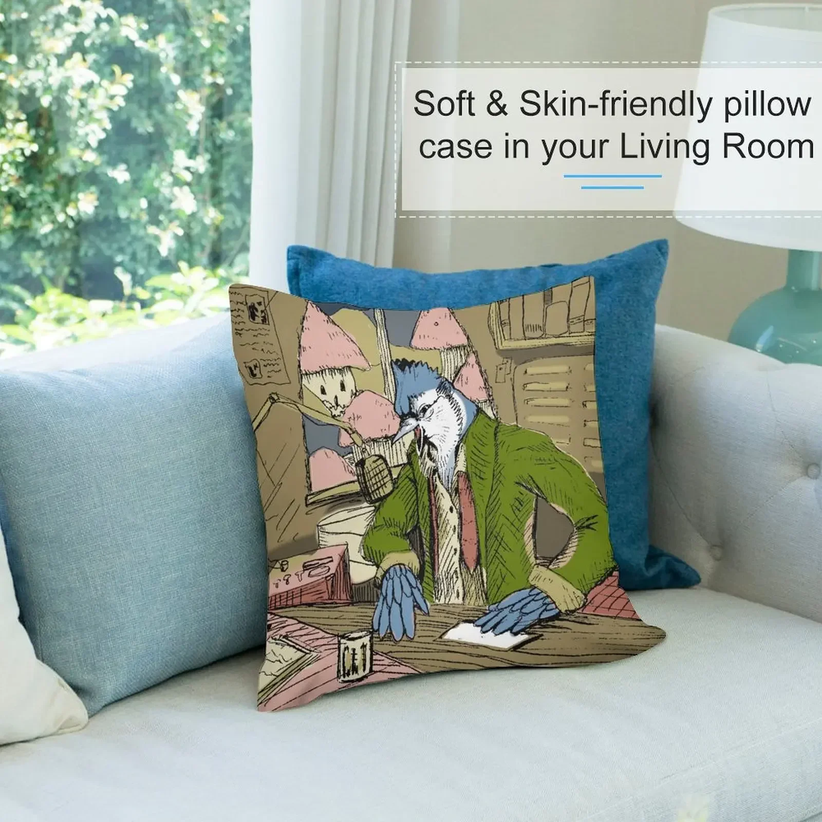 Новости Squawk Radio (цветная) Декоративные наволочки для подушек Диван Подушки