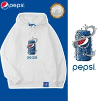 pepsi cola autumn and winter fashion new velvet thick warm top simple comfortable cotton casual loose couple sweater