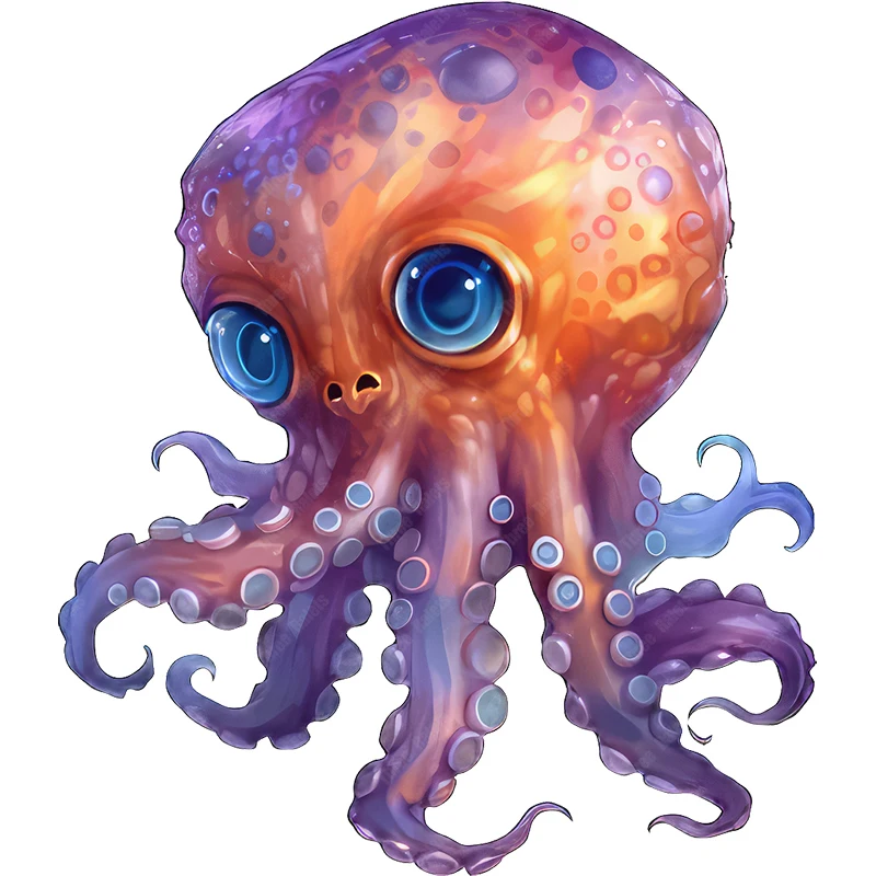 Три Ratels CF28 смешной Осьминог детская спальня декоративная наклейка на стену