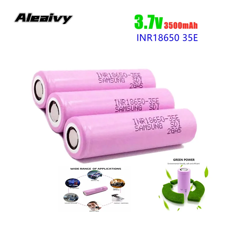 2-20 шт. 100% оригинальный литий-ионный аккумулятор 18650 INR 35E 3 7 v 3500mAh 13A