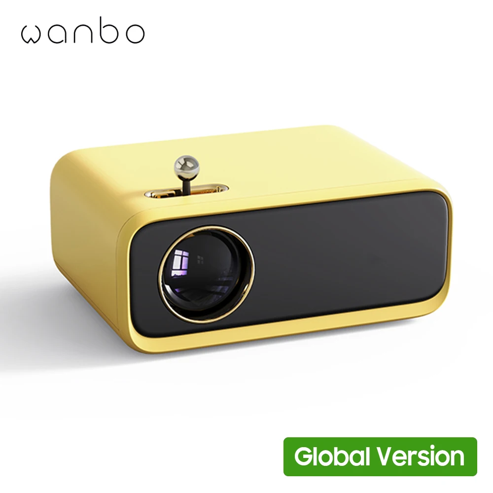 

Global Version Wanbo Projector X1 Mini Support 1080p 200 ANSI Lumen 800*480p LED Portable Projector Full Glass Lens Home Theater