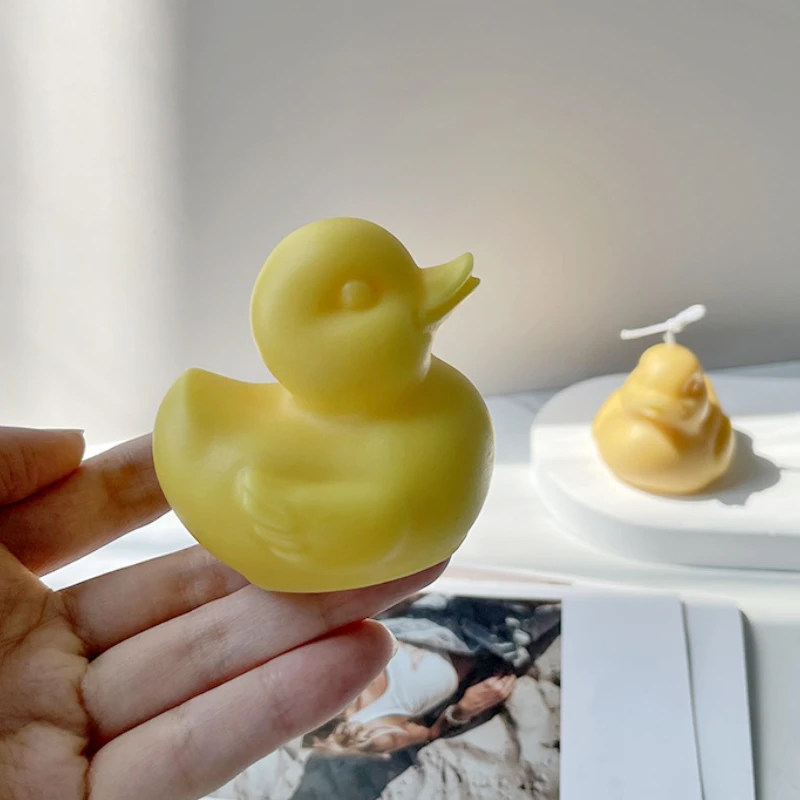 

3D Маленькая желтая утка свеча силиконовая форма «сделай сам» Утка Кристалл искусственное животное инструменты для изготовления свечей мыл...
