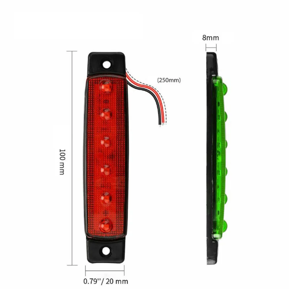 

4Pcs LED Lights Exterior ABS Plastic Waterproof Anti-collision Replacement