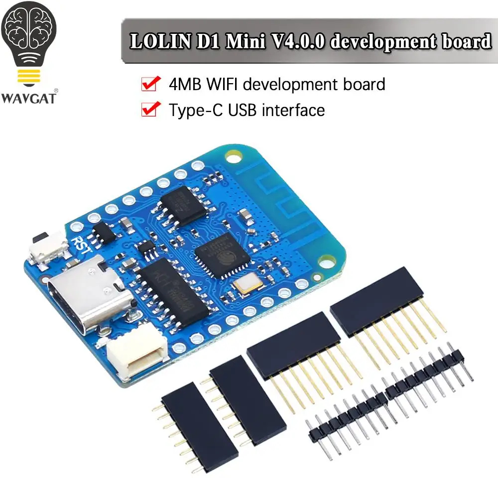 D1 Mini V4.0.0 WIFI ESP8266 CH340G CH340 ESP-12F D1 Mini WIFI IOT плата MicroPython Nodemcu Arduino