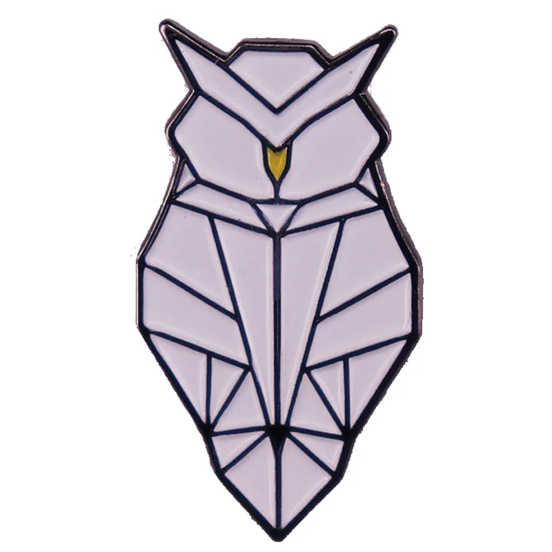 

Милые оригами OwlMetal эмалевые булавки и броши для женщин и мужчин булавка на лацкан рюкзак сумки значки детские подарки ювелирные изделия
