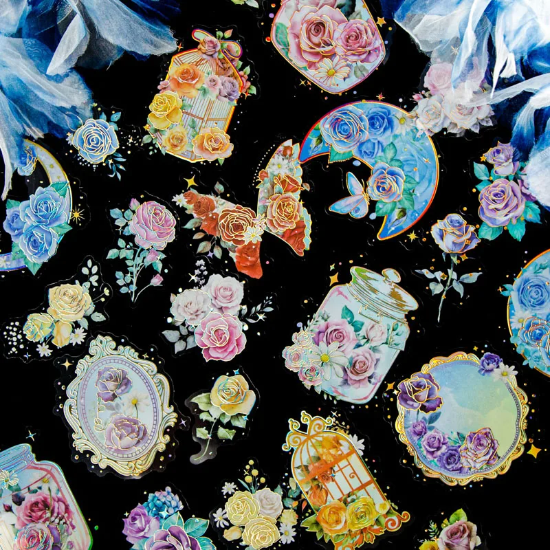 

20 шт./партия, декоративные наклейки в виде Розы