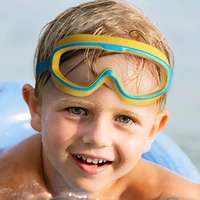 kids swim goggles big frame anti fog wide view swimming gear glasses for boys girls