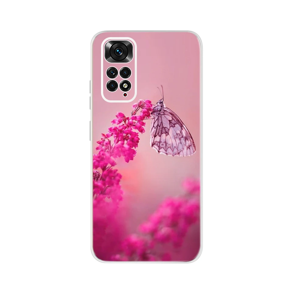 Чехол 6 43 дюйма для Xiaomi Redmi Note 11 прозрачный мягкий силиконовый чехол из ТПУ