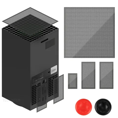 Пылезащитный фильтр, совместимый с игровой консолью Xbox серии X, фильтр вентилятора охлаждения, пылезащитный чехол, аксессуары для Xbox серии X