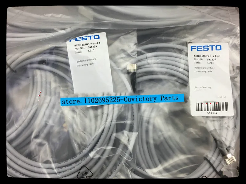 

New original FESTO NEBU-M8G3-K-5-LE3 541334 connection cable