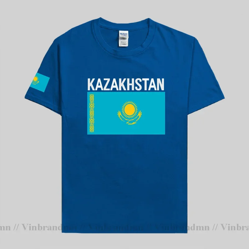 Казахстан Мужская футболка Трикотажные изделия Футболка национальной сборной