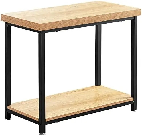 

Стол-2-Ярусный узкий боковой столик с открытым хранилищем, узкая тумбочка для спальни, гостиной, кушетки, прихожей, просторная и удобная