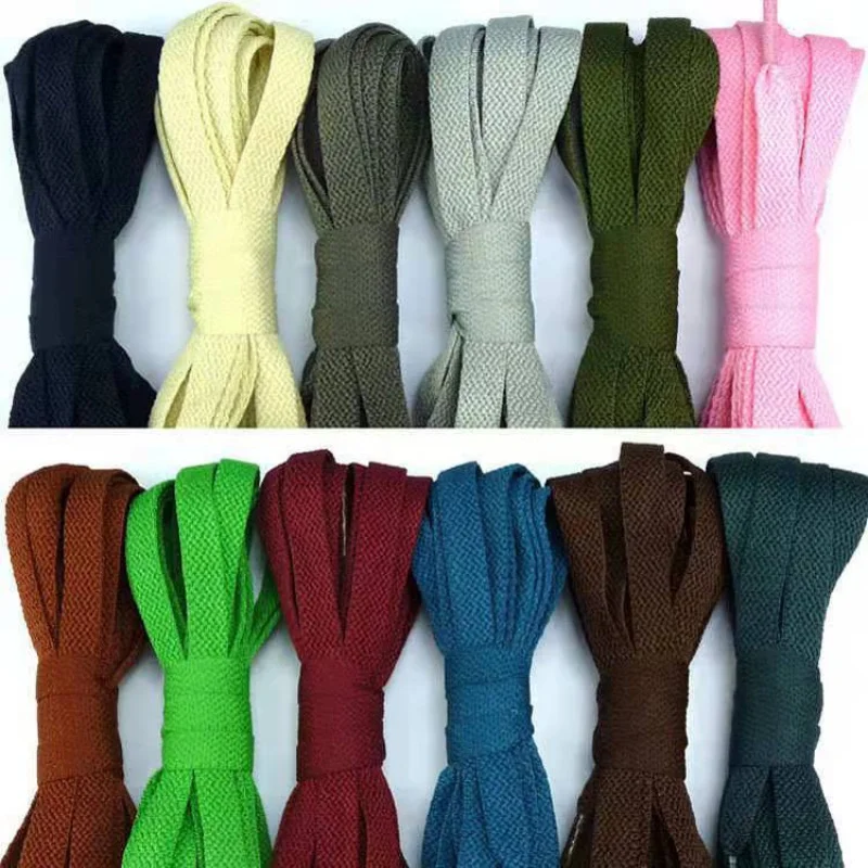 

Polyester Single Layer Flat Shoelace Wide0.9cm Casual Shoelaces Athletic shoe laces Canvas shoe lace Sneakers Shoelaces