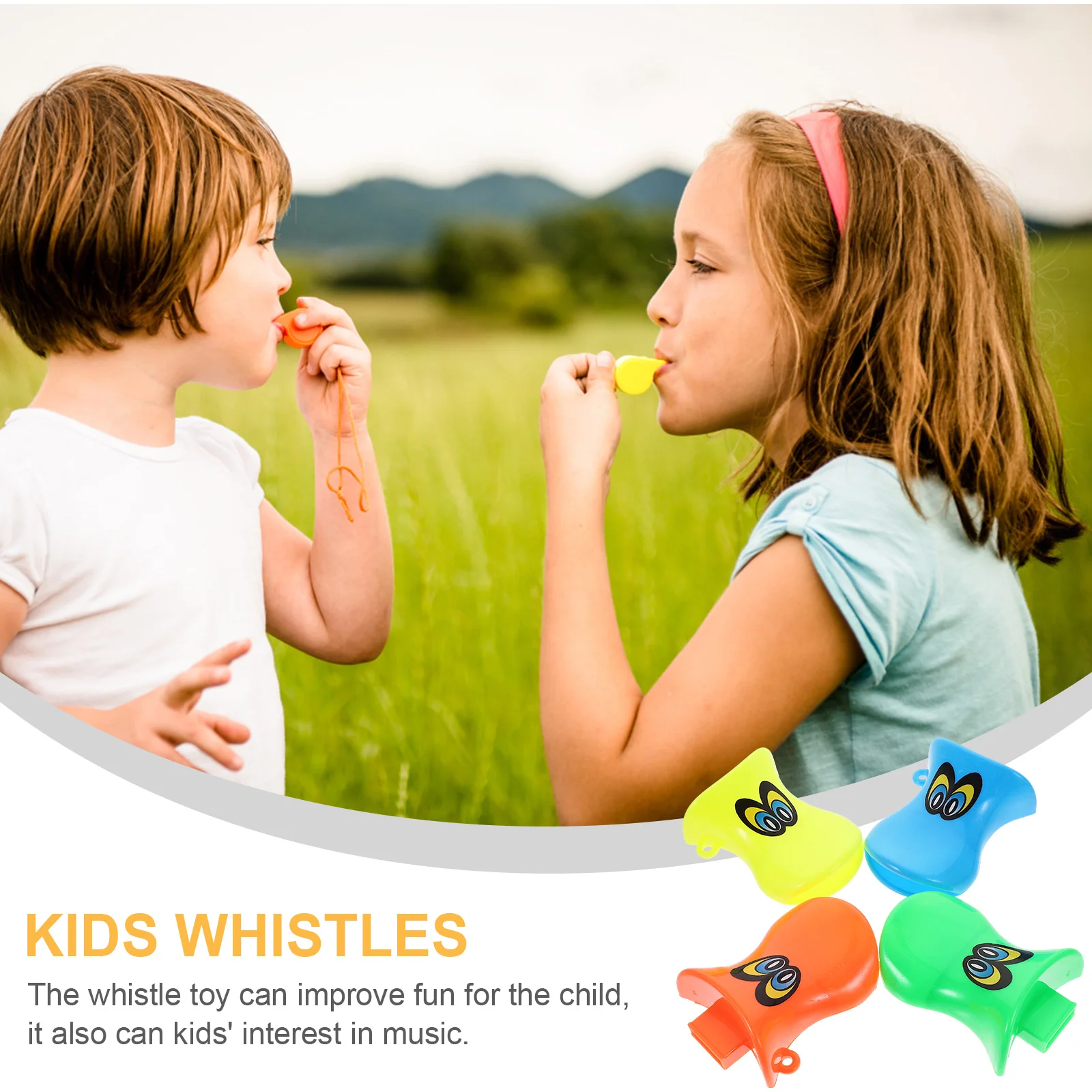 12 шт. детский свисток игрушка Утка Звонки Звуки для детей свистки музыкальный